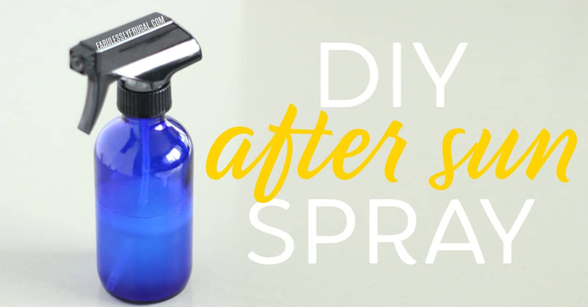 Super Easy DIY After Sun Spray - Only 4 ingredients!