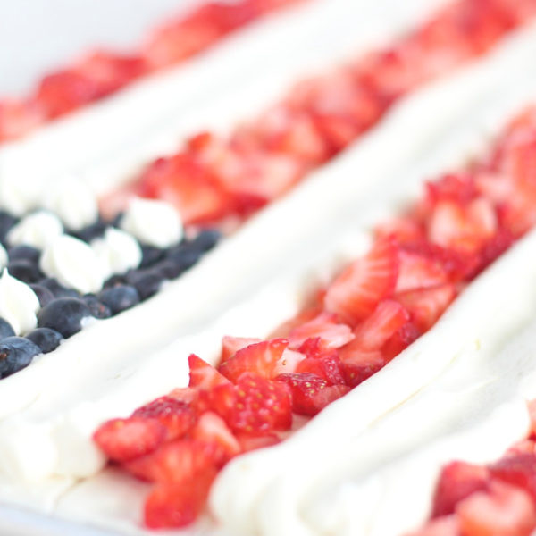 Easy flag cake recipe