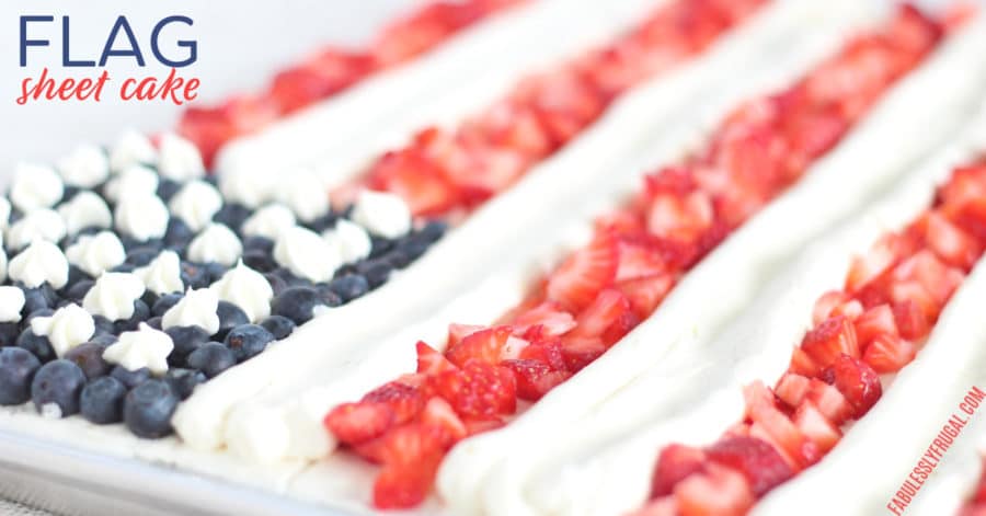 Easy flag cake recipe