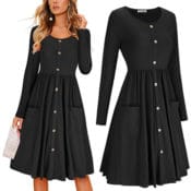 Amazon: Women's Long Sleeve Button Down Dress as low as $16.88 (Reg. $38.99)