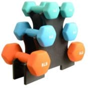 Amazon: All-Purpose 32 Lb Dumbbells Set with Stand $28.59 (Reg. $41.85)