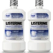 Amazon: Listerine Healthy White Multi Action Fluoride Mouth Rinse $3.94...