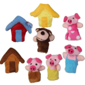 Amazon: 8-Pcs The Three Little Pigs Finger Puppets Set $1.99 (Reg. $4.65)...