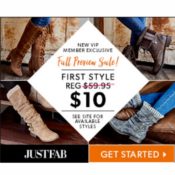 JustFab: First Pair Only $10 (Reg. $59.95)