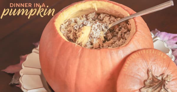 Dinner in a pumpkin recipe