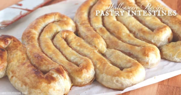 Halloween recipe: puff pastry intestines