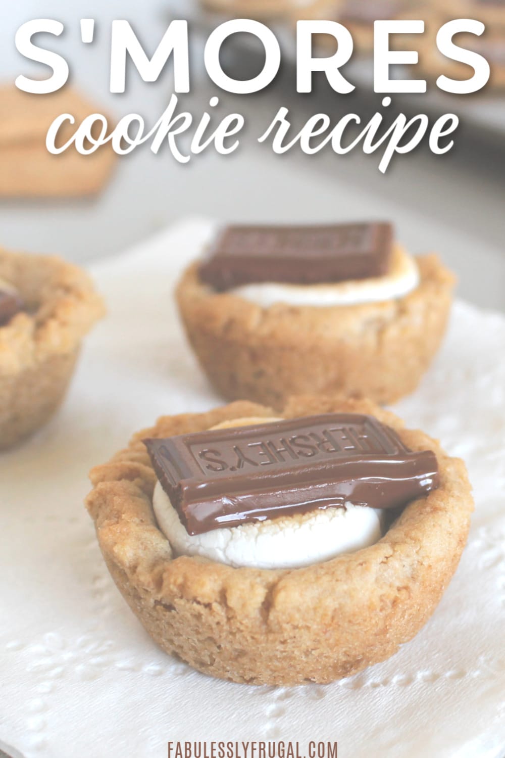 s'mores cookie cups