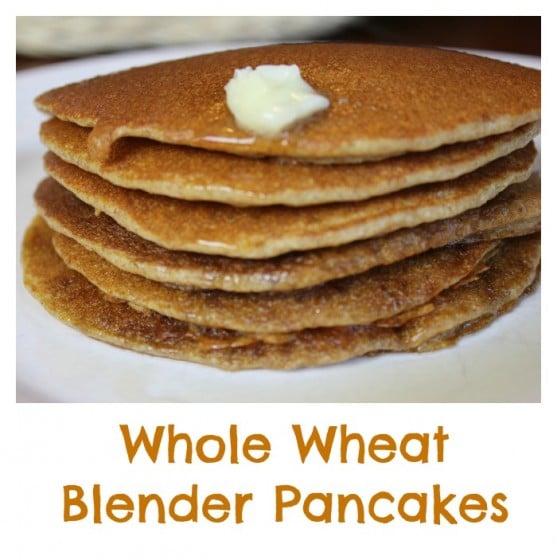 whole wheat blender pancakes