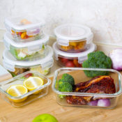 Amazon: 18 Pieces Glass Storage Containers with Lids $24.99 After Code...