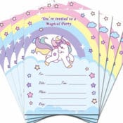 Amazon: 30 Count Unicorn Party Invitations $6.99 After Code (Reg. $13.98)