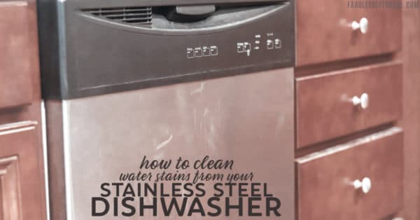 DIY clean hard water stains from stainless steel