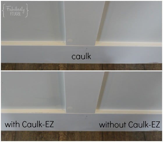 caulk-ez with and without photo review board and batten
