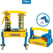 Amazon: 70 piece Deluxe Toy Workbench Set $21.99 After Code (Reg. $39.99)