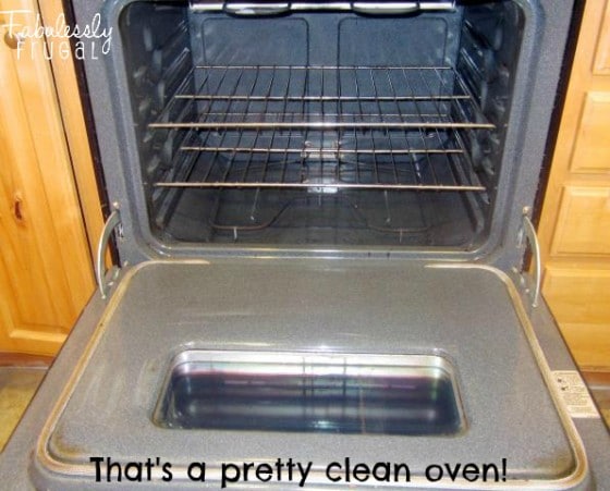 after cleaning oven with ammonia