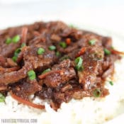 Easy slow cooker Mongolian beef freezer meal