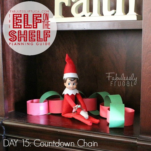 25 Days of Elf on the Shelf Ideas: Day Countdown chain