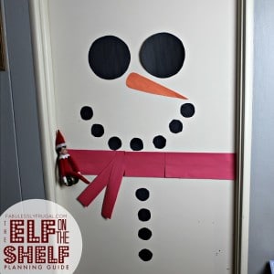Elf on the Shelf Snowman Door