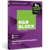 Amazon Black Friday! H&R Block Tax Software Deluxe + State 2018 & 5% Refund...