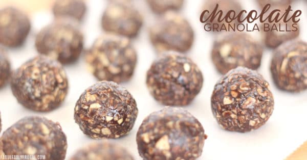 Chocolate granola balls