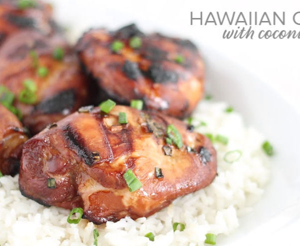 easy hawaiian chicken and coconut rice recipe