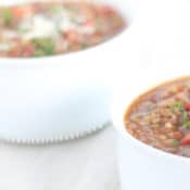 Freezer lentil soup
