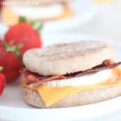 Healthy bacon egg and cheese
