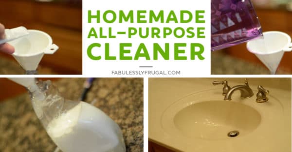 Homemade all purpose cleaner with dawn