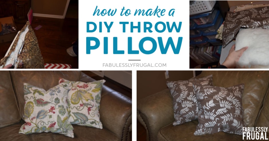 How to outlet make throw pillows