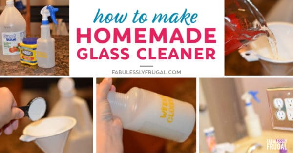 How to make homemade glass cleaner