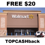 TopCashback: *Hot* Black Friday Deal Free $20 to Spend at Walmart!