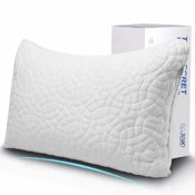 Amazon: Premium Adjustable Loft Bamboo Shredded Hypoallergenic Memory Foam...