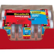 6 Rolls Scotch Heavy Duty Shipping Packaging Tape with Dispenser as low...