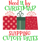 2018 Christmas Shipping Deadlines!