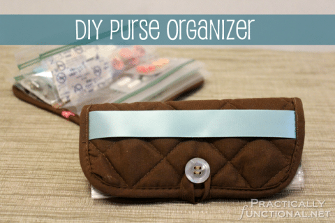 DIY purse organizer from a hot pad