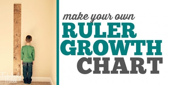 How to make a ruler growth chart... it's easier than you think!