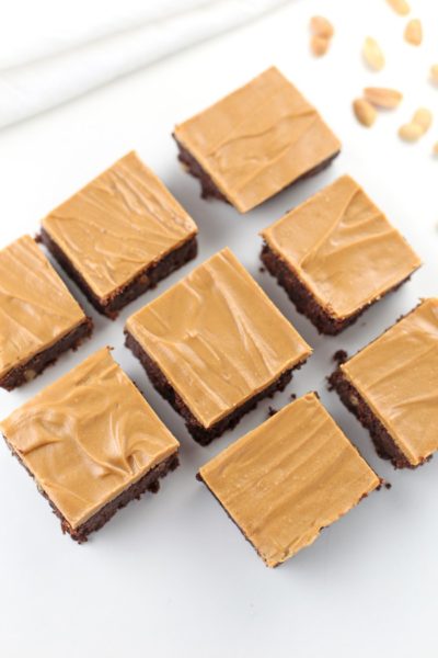 Low carb chocolate peanut butter brownies