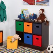 Amazon: RiverRidge 6 Bin Storage Cabinet for Kids $36.97 (Reg. $79.99)...