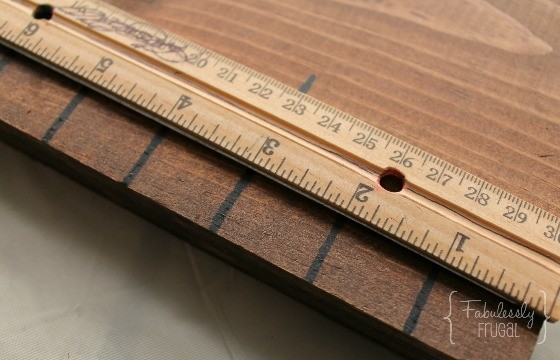 How to make a wooden ruler growth chart