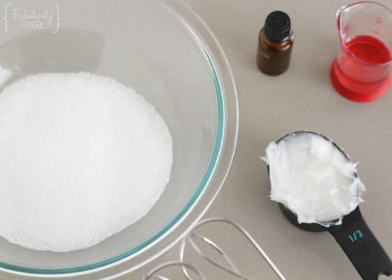 how to make a homemade coconut oil salt scrub