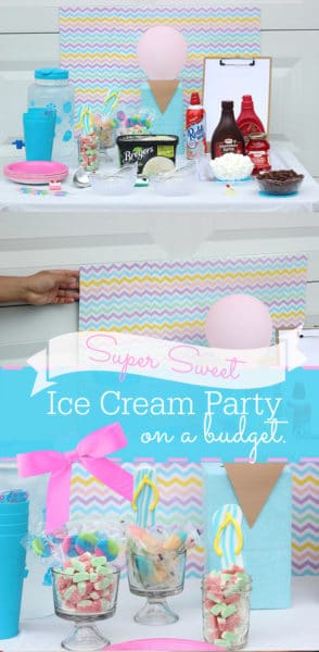 Ice cream birthday party on a budget