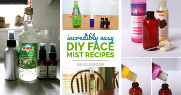 Incredibly easy DIY face mist recipes