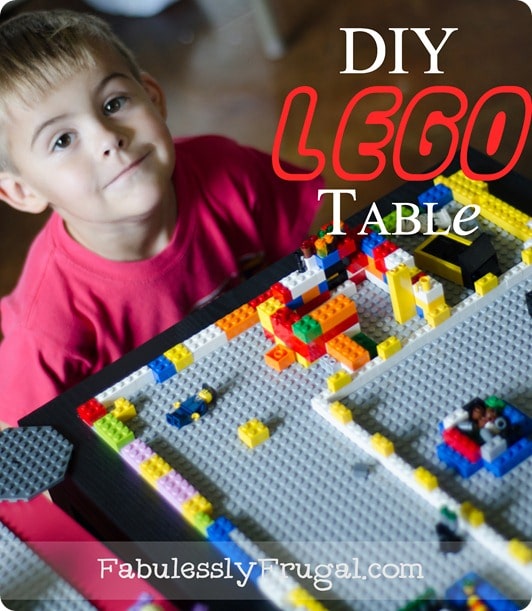 Finished DIY lego table