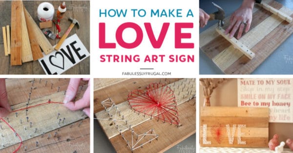 Love string art tutorial