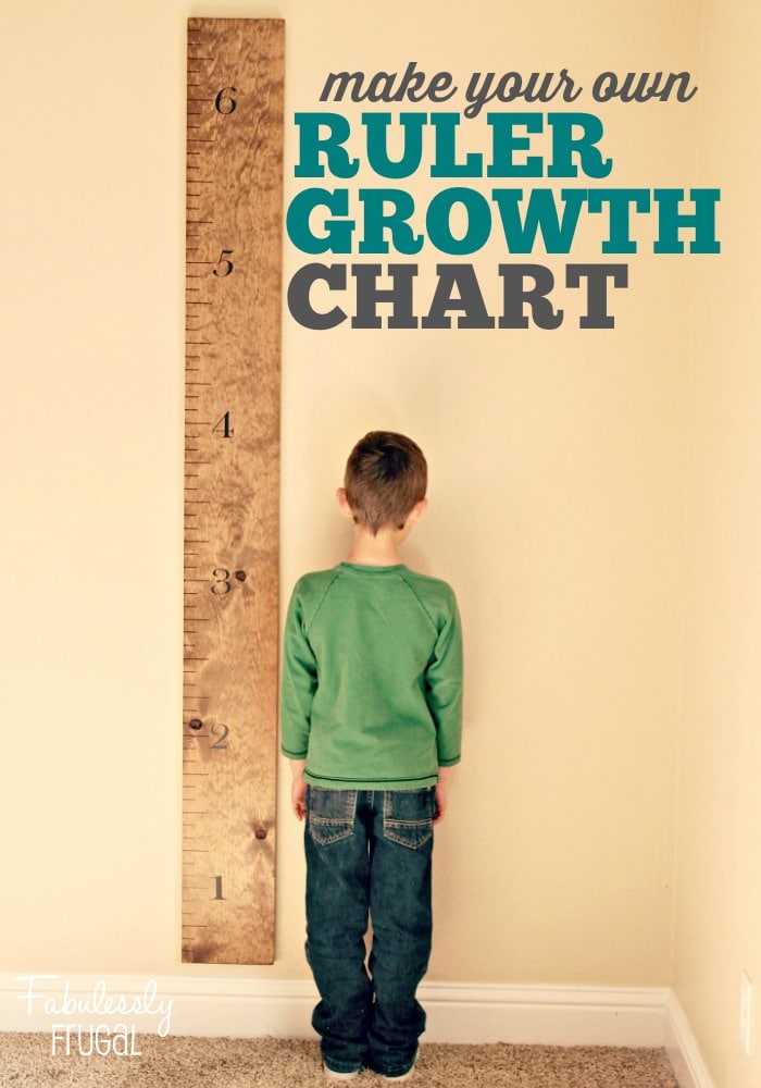 How to make a ruler growth chart