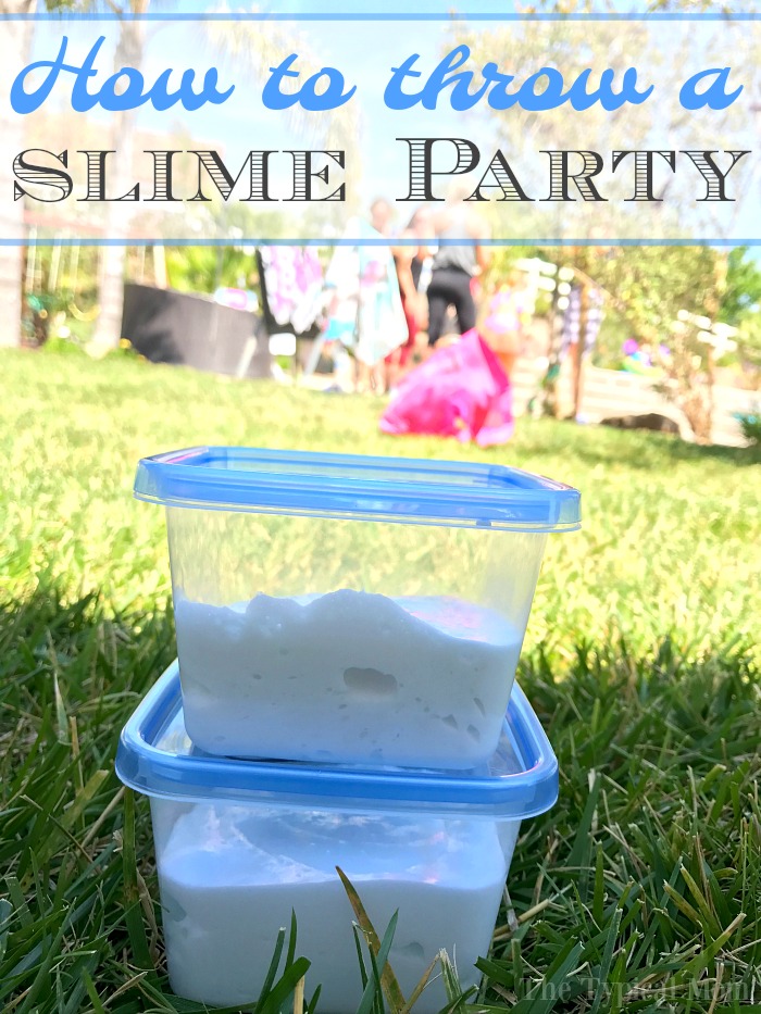 Slime birthday party idea