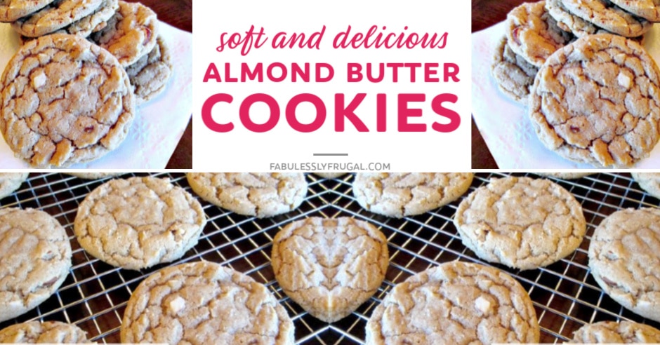 Soft almond butter cookies recipe