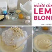 White chocolate lemon blondie recipe