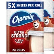 Walmart: 24 Count Charmin Ultra Strong Toilet Paper MEGA Rolls $23.82 (Reg....