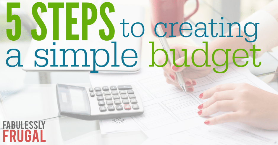 How to make a simple budget
