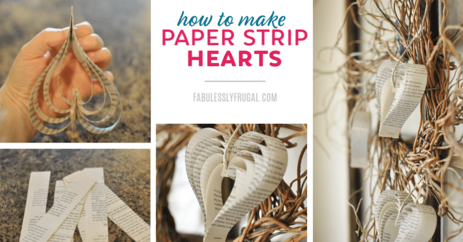 Easy diy paper heart craft